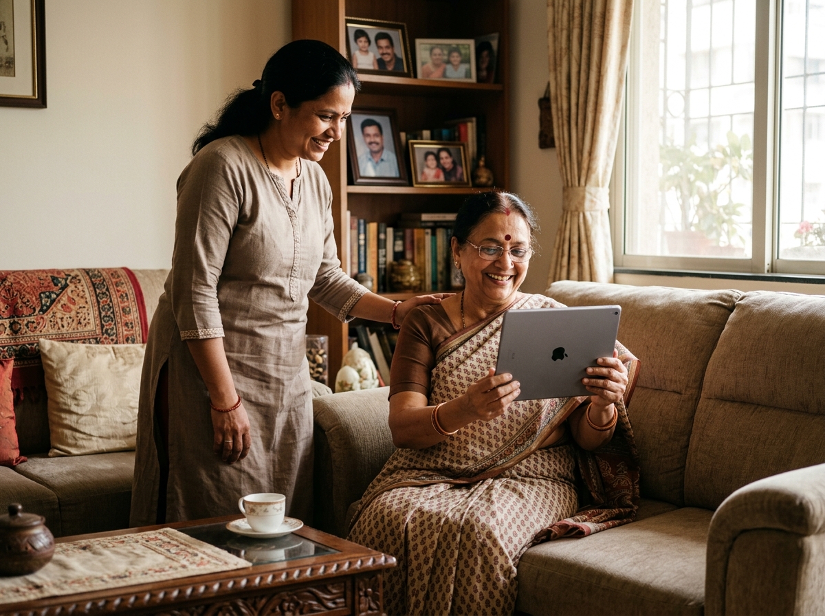 NRI Parent Care video call